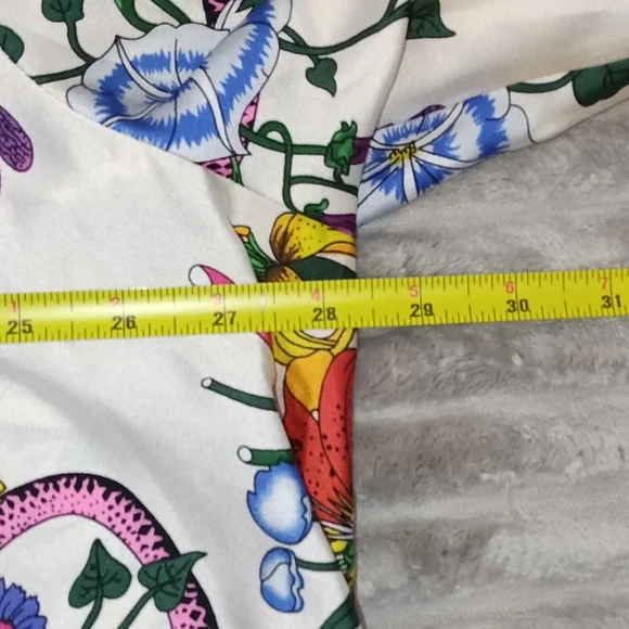 Ellos Floral Garden Multicolor Babydoll Blouse Plus Sz 28 - Picture 7 of 8